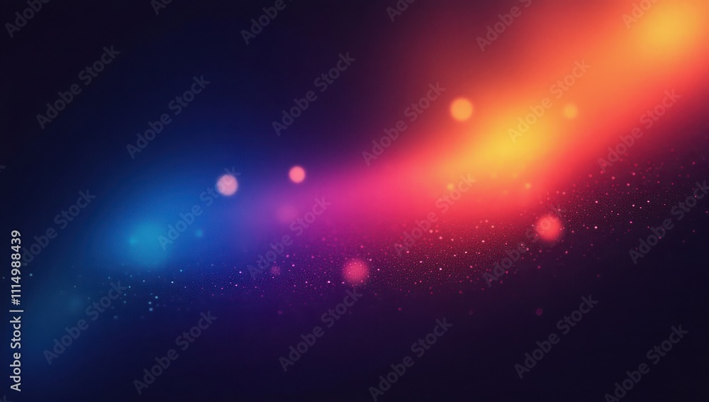 Fototapeta premium Vibrant Abstract Gradient Background with Soft Bokeh Effect and Dark Space for Design