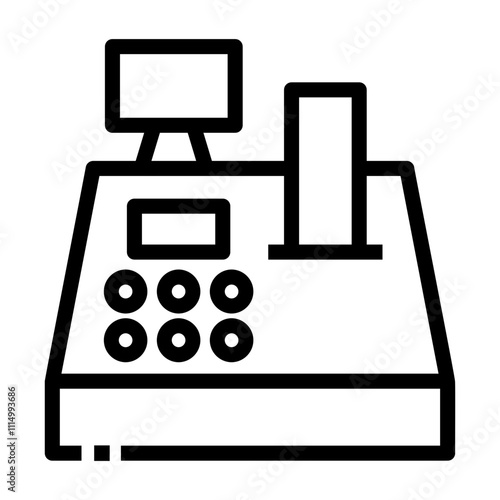 cash machine Line Icon