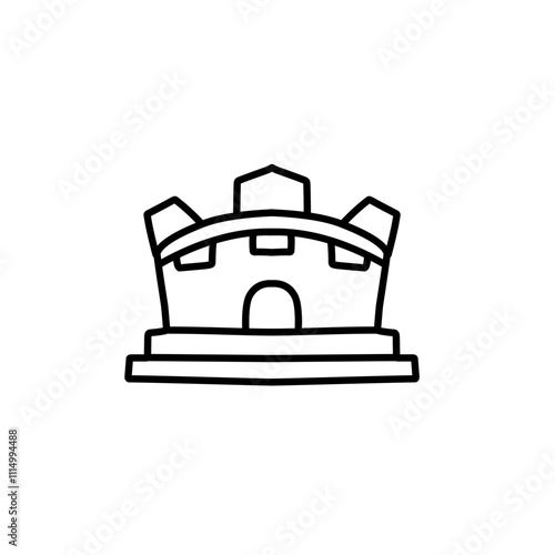 stadium line icon