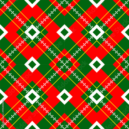 Christmas theme paper pattern for wrapping gifts and pattern for handkerchiefs