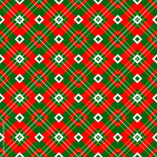 Christmas theme paper pattern for wrapping gifts and pattern for handkerchiefs