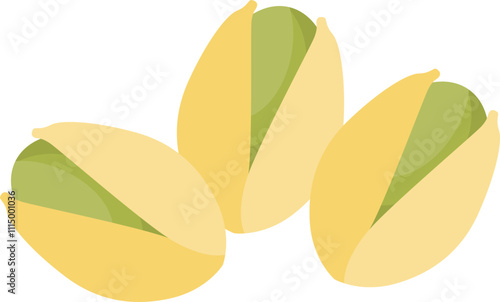 Colorful Pistachio Illustration Design