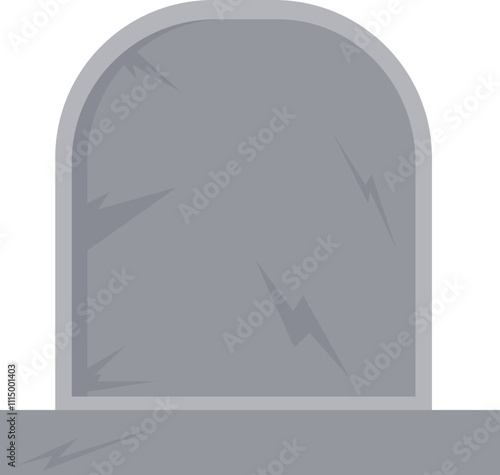 Simple Gray Tombstone Graphic