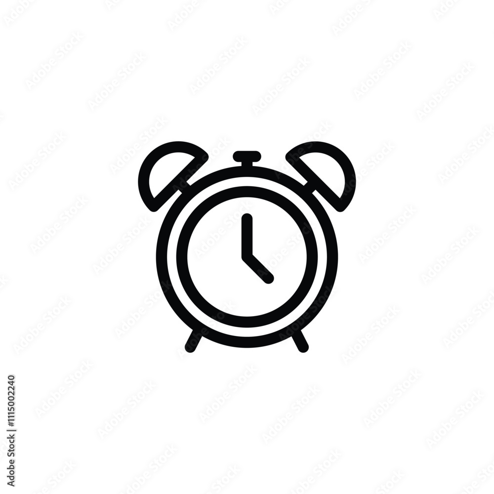 Obraz premium Alarm clock icon set vector 