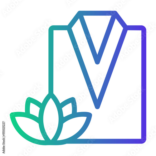 bathrobe Line Gradient Icon