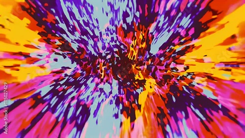A vibrant, abstract explosion of colors creating a dynamic visual experience.
