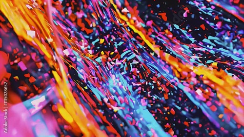 Abstract vibrant waves of color creating a dynamic visual experience.