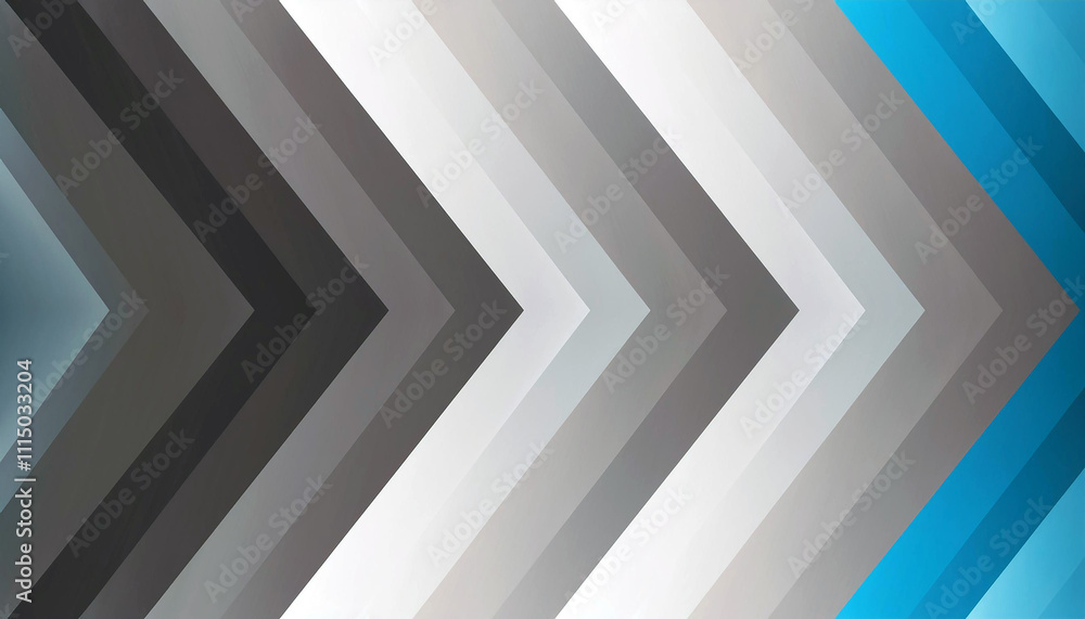 Obraz premium Abstract Grey and Blue Arrow Pattern Background Design