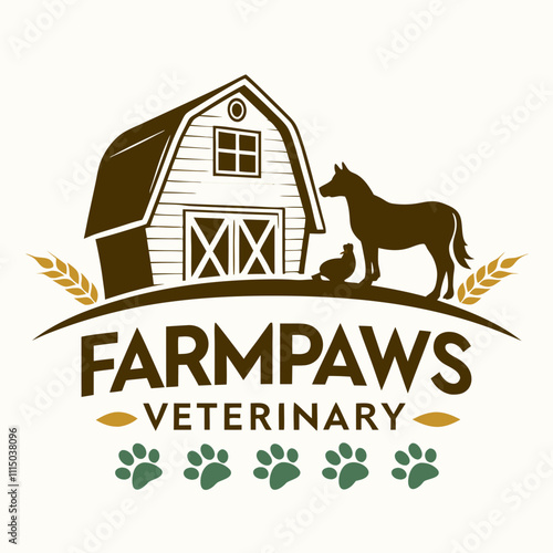 Farm Veterinary Clinic Logo.