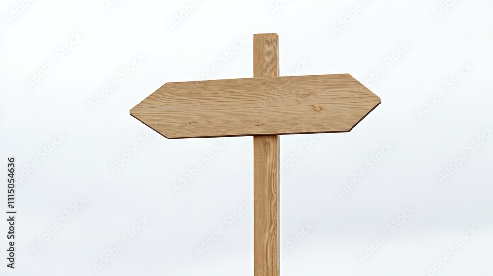 blank wooden road sign on the white background blank wooden road sign on the white background