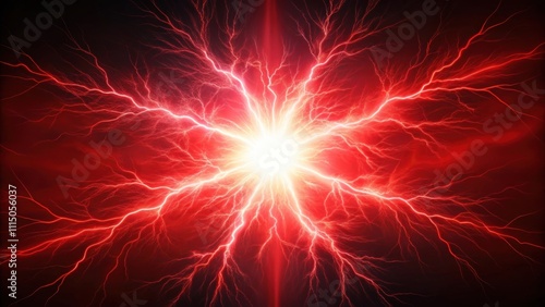 Glowing electric red flash isolated on background, electric, red, flash, glowing, isolated,background, vibrant, bright, spark