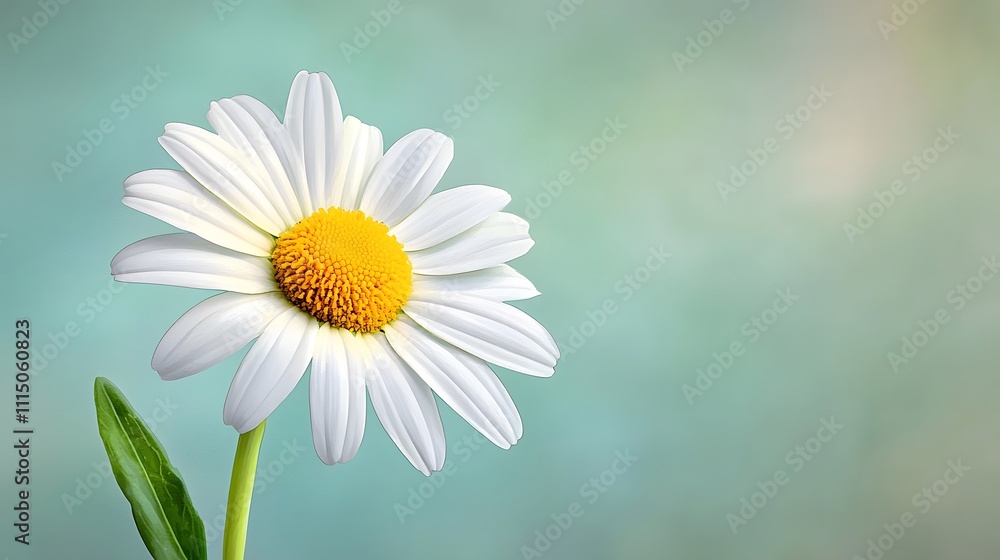 Obraz premium Daisy Flower Close-Up Nature Scene High-Resolution Photography Vibrant Colors Sharp Focus Beautiful Background