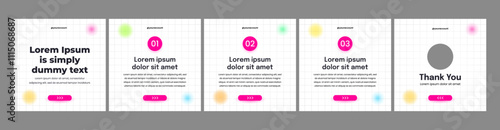 simple editable carousel template for social media posts