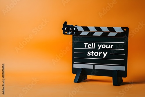 Vintage Film Clapperboard with 