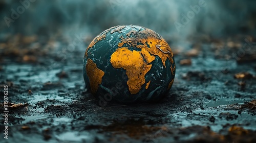 Pollution and undifferentiated trash have caused drastic changes to the planet, emphasizing the need to save the Earth photo