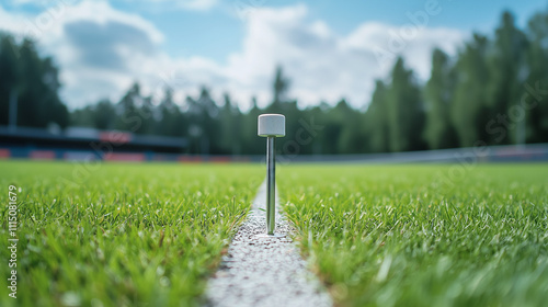 Green Field Goal Post Marker