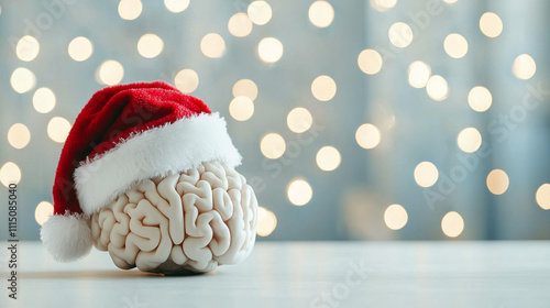 Brain in Santa Hat, Christm...