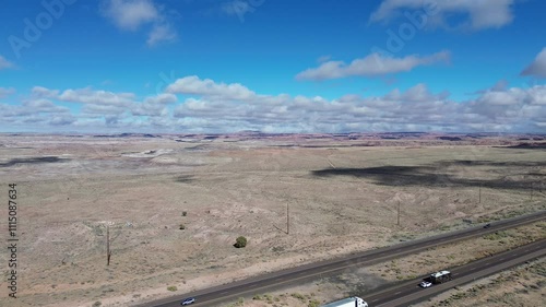 I40 Painted Desert by drone
