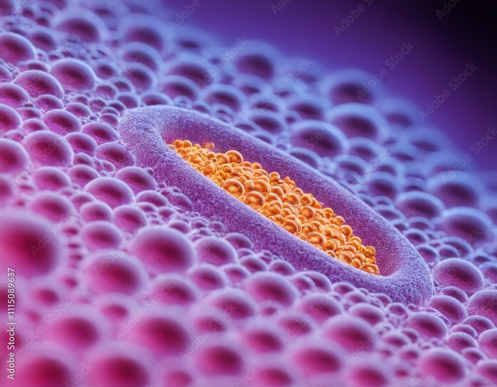 Virus Bacteria Scientific Image for Medical and Educational Projects