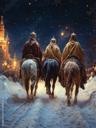 The Three Wise Men Journey to Bethlehem
