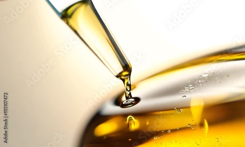 Wallpaper Mural Golden Liquid Pouring: A Close-Up Study of Viscosity and Flow Torontodigital.ca