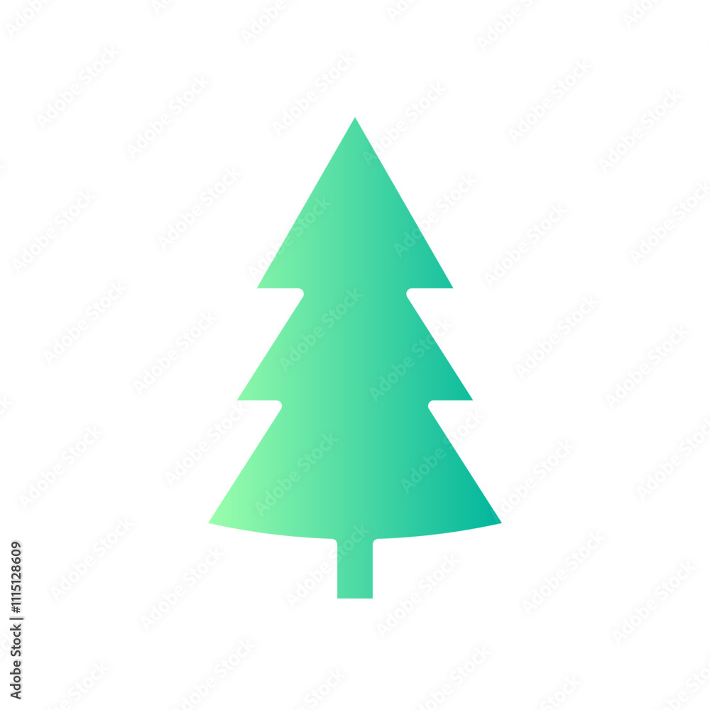 christmas tree gradient icon christmas tree gradient icon