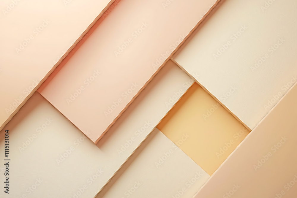 Layered Paper Art in Soft Tones Layered Paper Art in Soft Tones