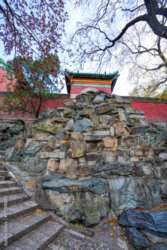 Shanxian Temple Gate of Summer Palace in Beijing. photo