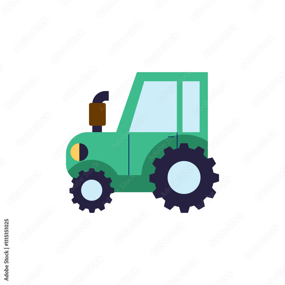 Fototapeta premium Illustration of an tractor