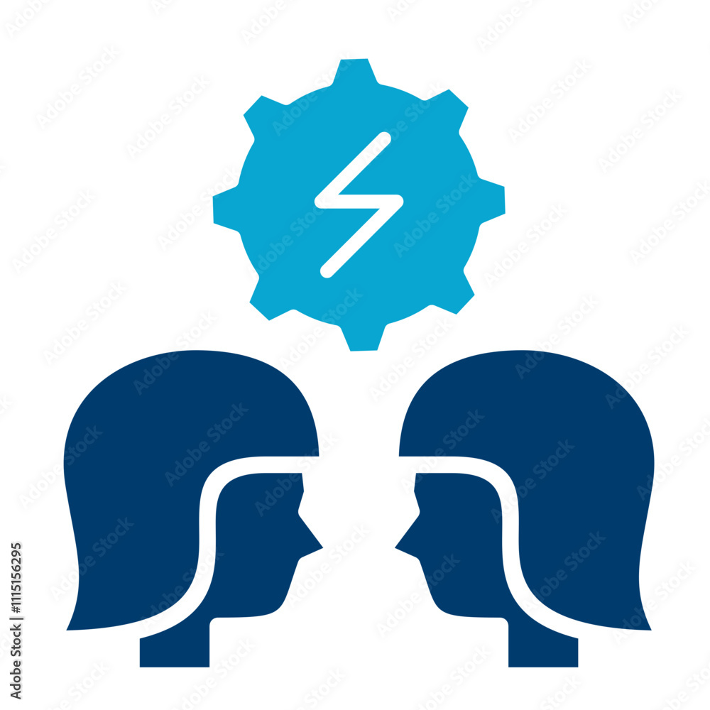 Obraz na plátně Mediation Icon