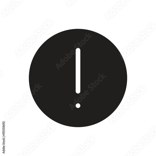 Exclamation Mark Icon - Fill