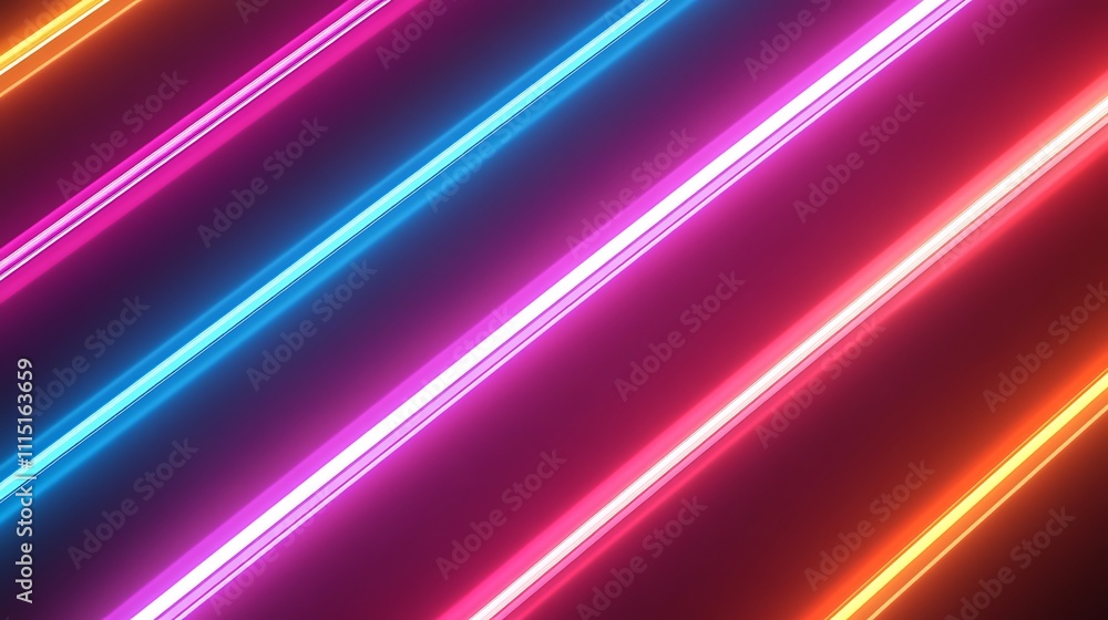 Vibrant Abstract Neon Effect for Dynamic and Futuristic Background Vibrant Abstract Neon Effect for Dynamic and Futuristic Background