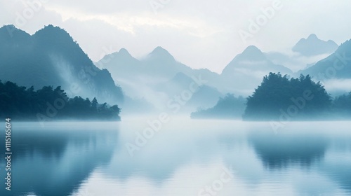 The world-famous landscape of Guilin meets the charm of Jiangnan water towns, blending majestic karst mountains with tranquil rivers and traditional Chinese scenery.