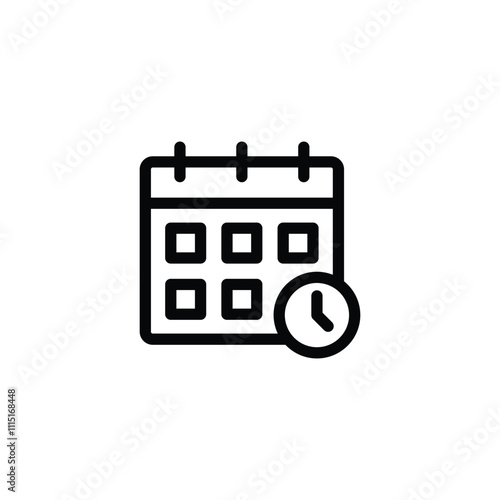 Calendar icon set vector illustration	