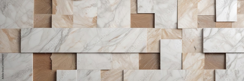 Fototapeta premium Abstract Nature Marble Pattern with Plastic and Stoney Tiles , background, stony