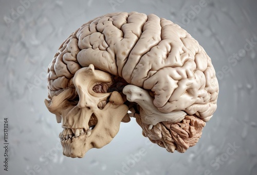 Temporal lobe atrophy with hippocampal volume reduction, temporal lobe atrophy, hippocampus, neurodegenerative disease photo