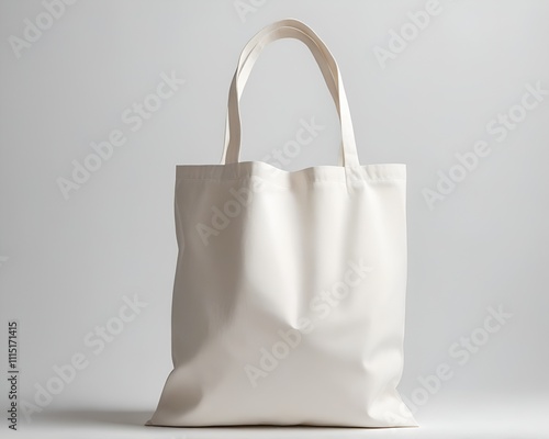 Mockup of tote bags in various shapes and handle lengths. Realistic 3D