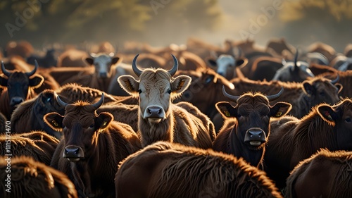 Wallpaper Mural herd of cow Torontodigital.ca