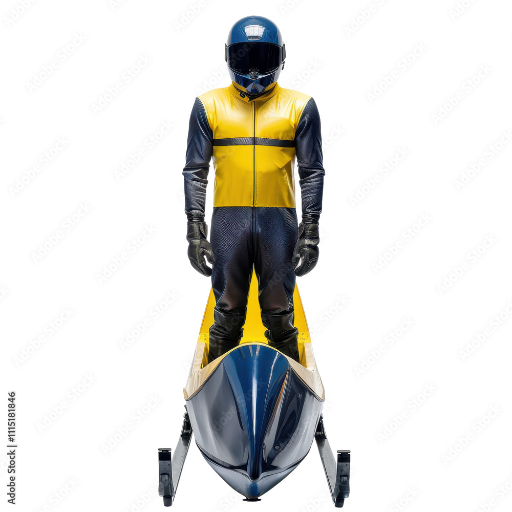 Fototapeta premium Bobsleigh: A Thrilling Winter Sport. Speed, Precision, and the Pursuit of Victory on Ice.