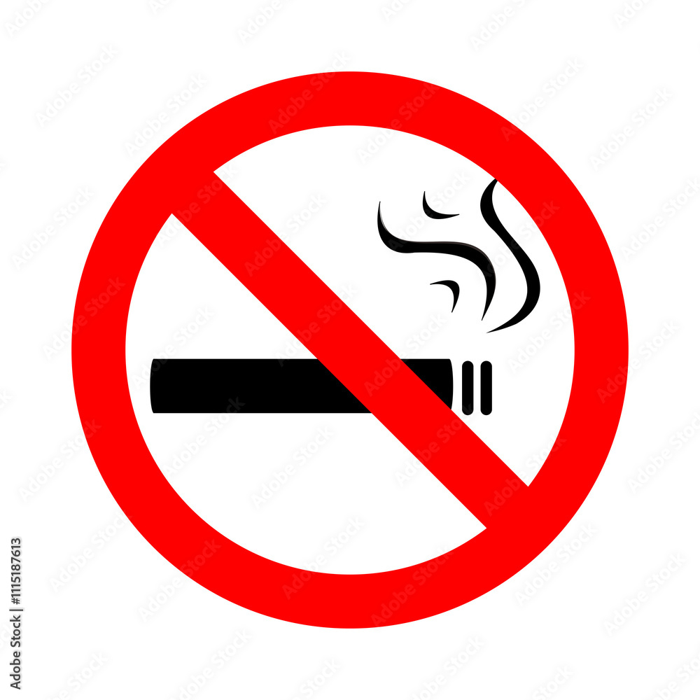 illustration of no smoking sign isolated illustration of no smoking sign isolated