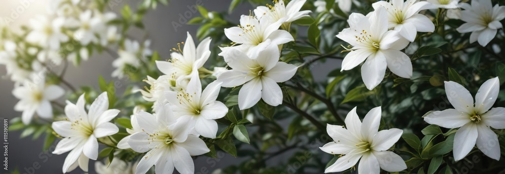 White Double Petal Jasmine Flowers in Full Bloom, blossom explosion, jard?nia, garden flowers White Double Petal Jasmine Flowers in Full Bloom, blossom explosion, jard?nia, garden flowers