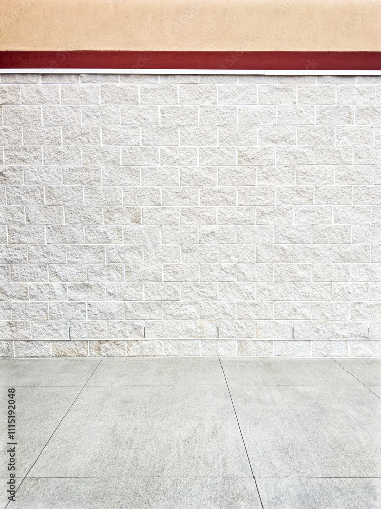 Fototapeta premium sidewalk and wall