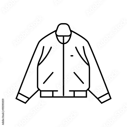 bean streetwear cloth fashion line icon vector. bean streetwear cloth fashion sign. isolated contour symbol black illustration