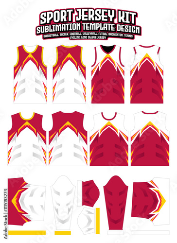 Wallpaper Mural Speed Fast Sportswear jerseys uniform design template 2024 red Apparel layout Torontodigital.ca