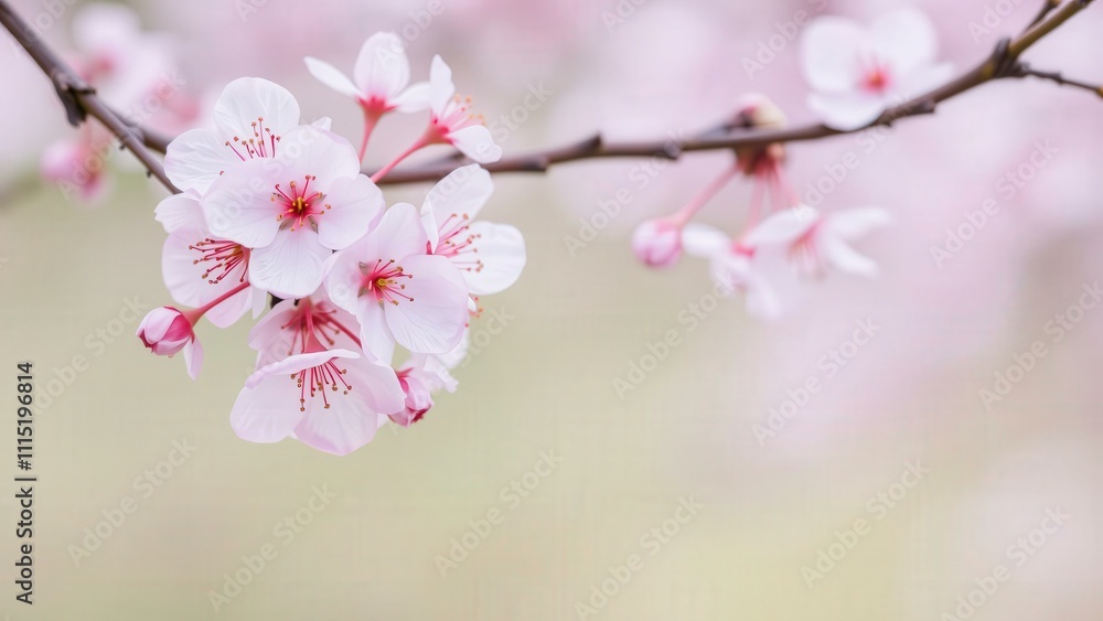 Elegant Cherry Blossom Branch in Full Bloom, Perfect for Wall Art, Desktop Backgrounds, and Greeting Cards Elegant Cherry Blossom Branch in Full Bloom, Perfect for Wall Art, Desktop Backgrounds, and Greeting Cards