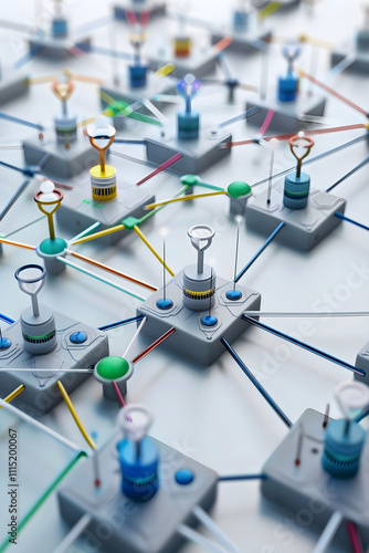 Comprehensive Illustration of Virtual Local Area Networks (VLANs) Distribution in a Network Structure: Enhancing Traffic Efficiency and Security photo