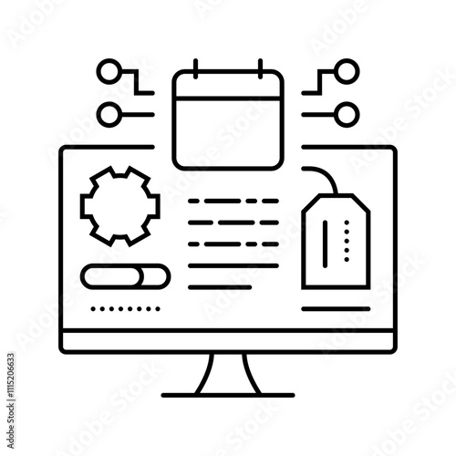 early adopter tech enthusiast line icon vector. early adopter tech enthusiast sign. isolated contour symbol black illustration