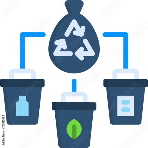 Waste Sorting Icon