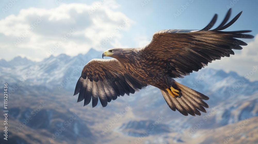 Fototapeta premium An eagle flying