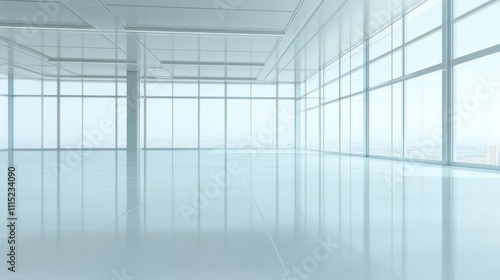 Wallpaper Mural Business meeting room with vacant chairs, symbolizing the importance of preparation and anticipation in professional environments. Torontodigital.ca